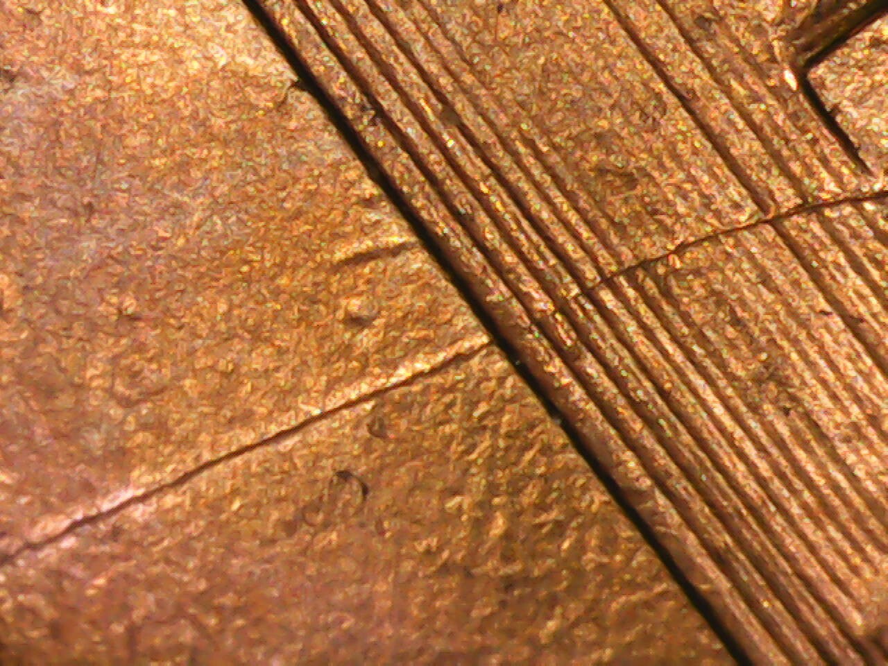1995 Penny Die Crack Reverse