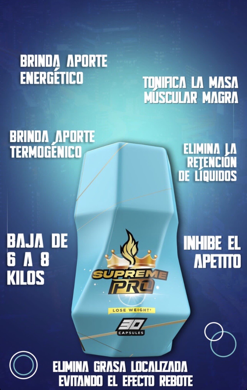 LIPOBLUE Supreme PRO Quemador de Grasa Keto Organic Weight Loss Pills fat Burner