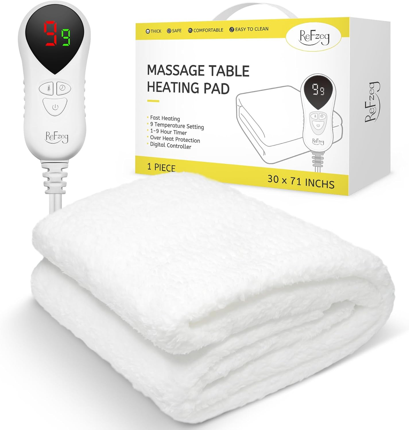 Massage Table Warmer Heating Pad Professional SPA Massage Bed Warmer 9 Hours Tim