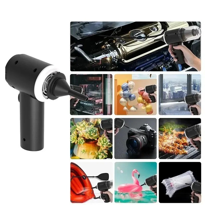 Portable Car Vacuum Cleaner 9000Pa Handheld USB Rechargeable