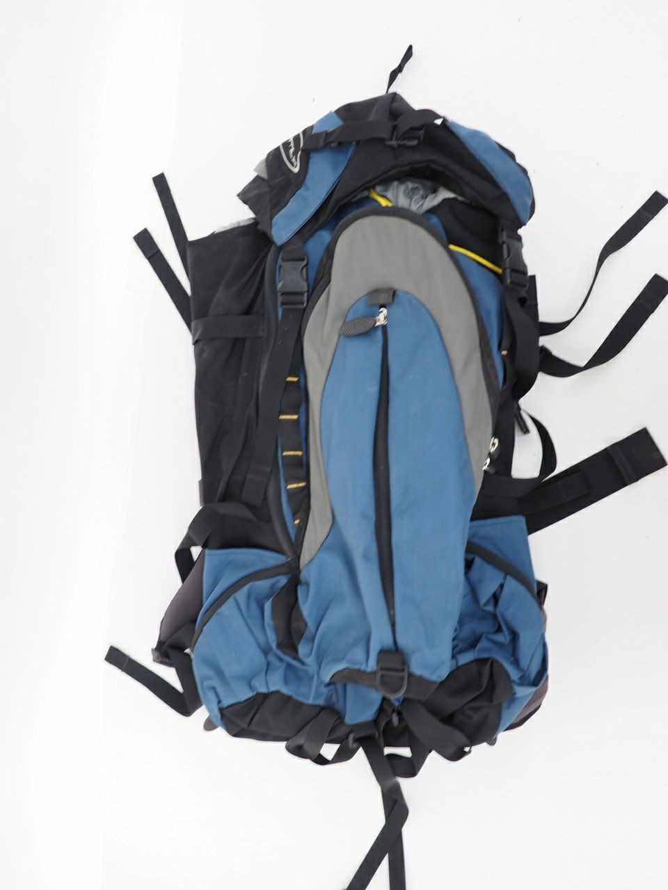 Vintage Vortex Internal Frame Pack Hiking Backpack Size Large Blue / Black