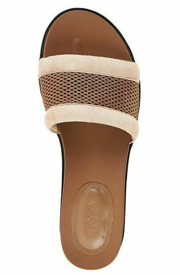 LOGO by Lori Goldstein Toffee Slider /Sandal