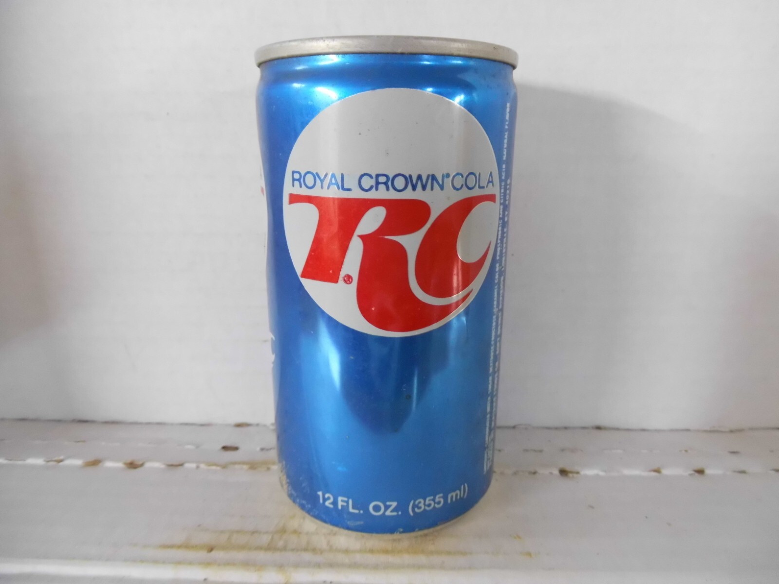 ROYAL CROWN COLA ALUMINUM BANK TOP SODA CAN~BEATRICE FOODS, LOUISVILLE, KY