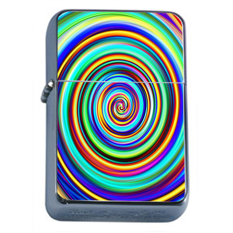 Trippy Art Em6 Flip Top Oil Lighter Windproof
