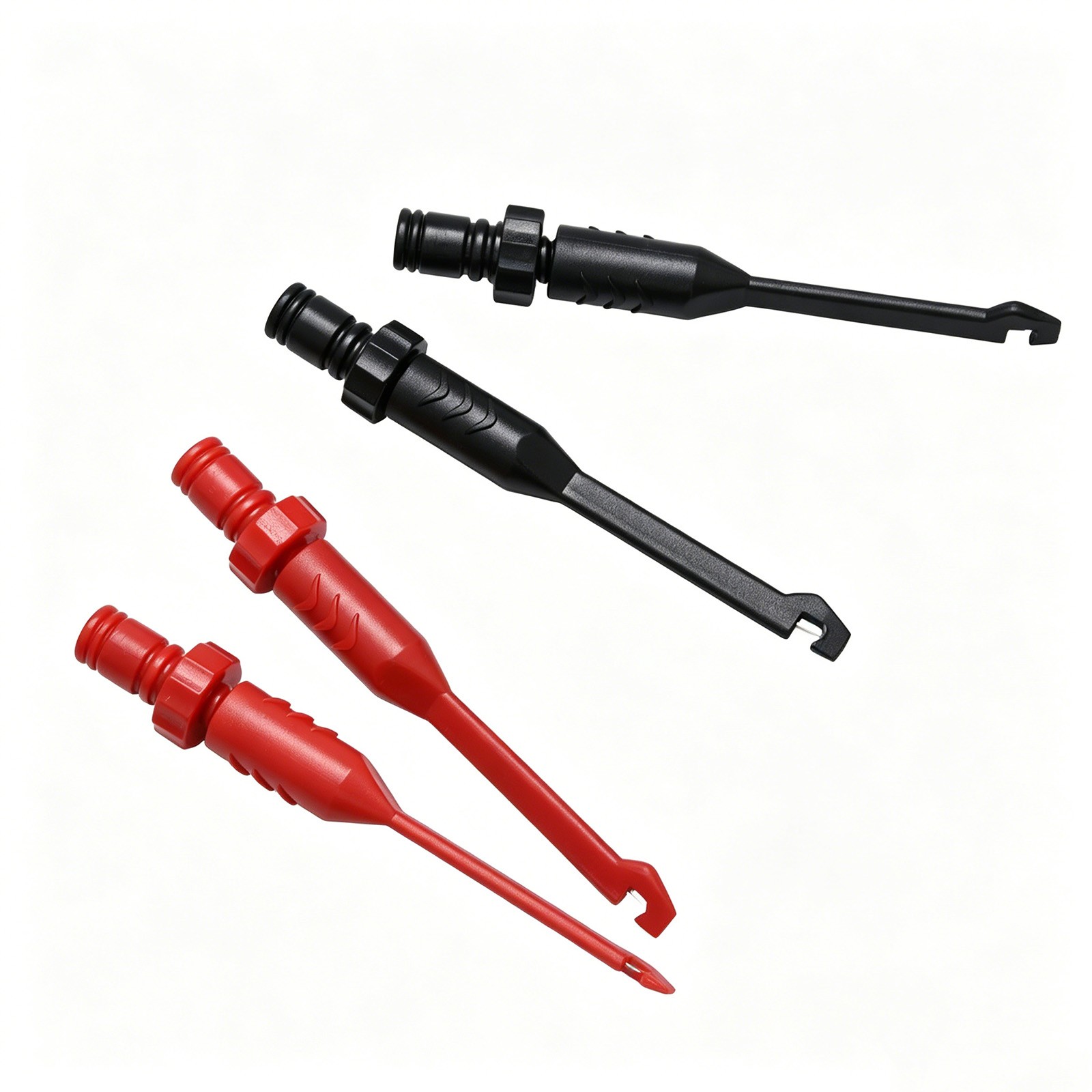 Red Black Wire Piercing Probe Clips Kit for Oscilloscope Clamp Meter Testing