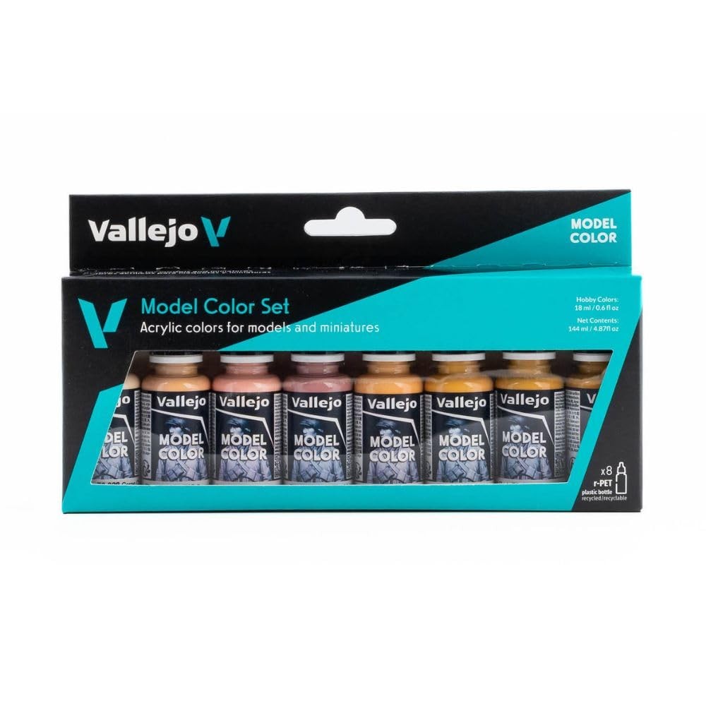 Vallejo - Model Color Face & Skin Tones 4.87 Fl Oz (Pack of 1), Multicolor