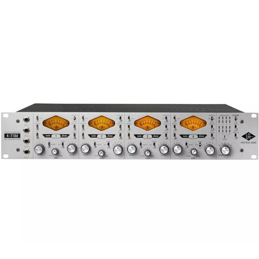 UNIVERSAL AUDIO 4-710D Tube & Solid State Tone Blending Mic Preamp