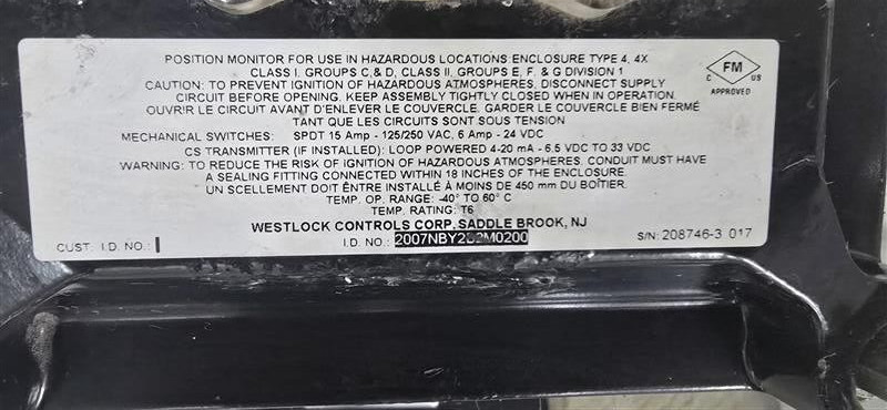 Westlock Controls 2007NBY2B2M0200 -35