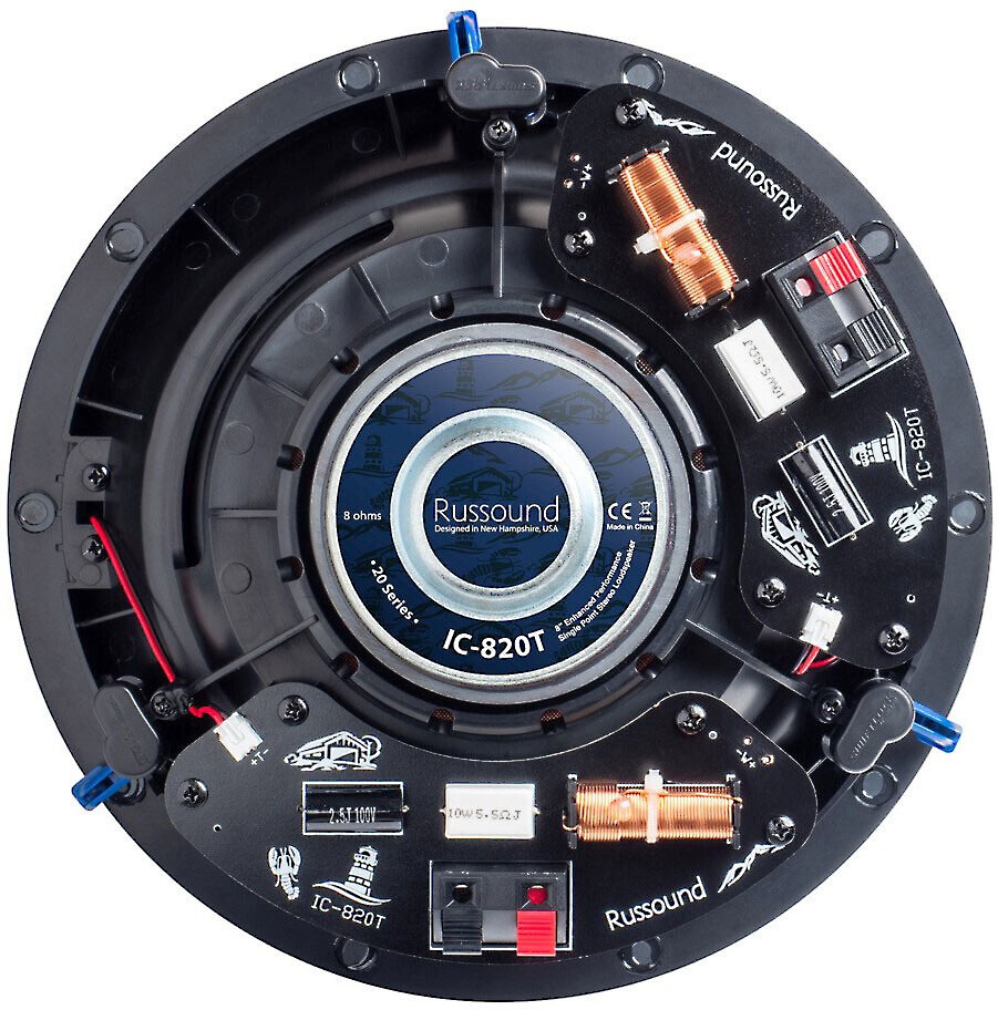 Russound IC-820T Enhanced Performance Single Point Stereo 8" Ceiling Speaker