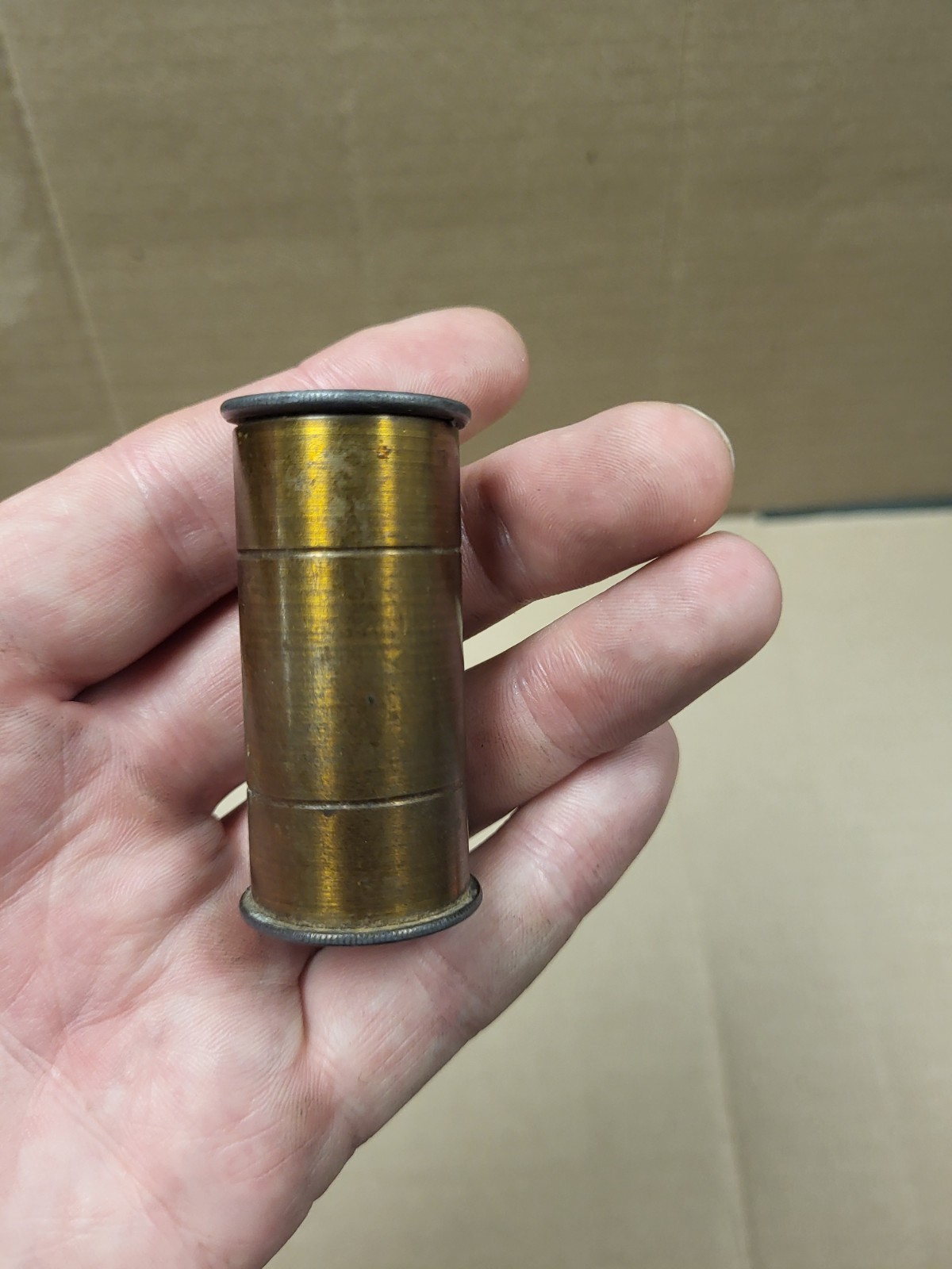 Antique Brass Pocket Microscope Entomologist Botanical Field Magnifier