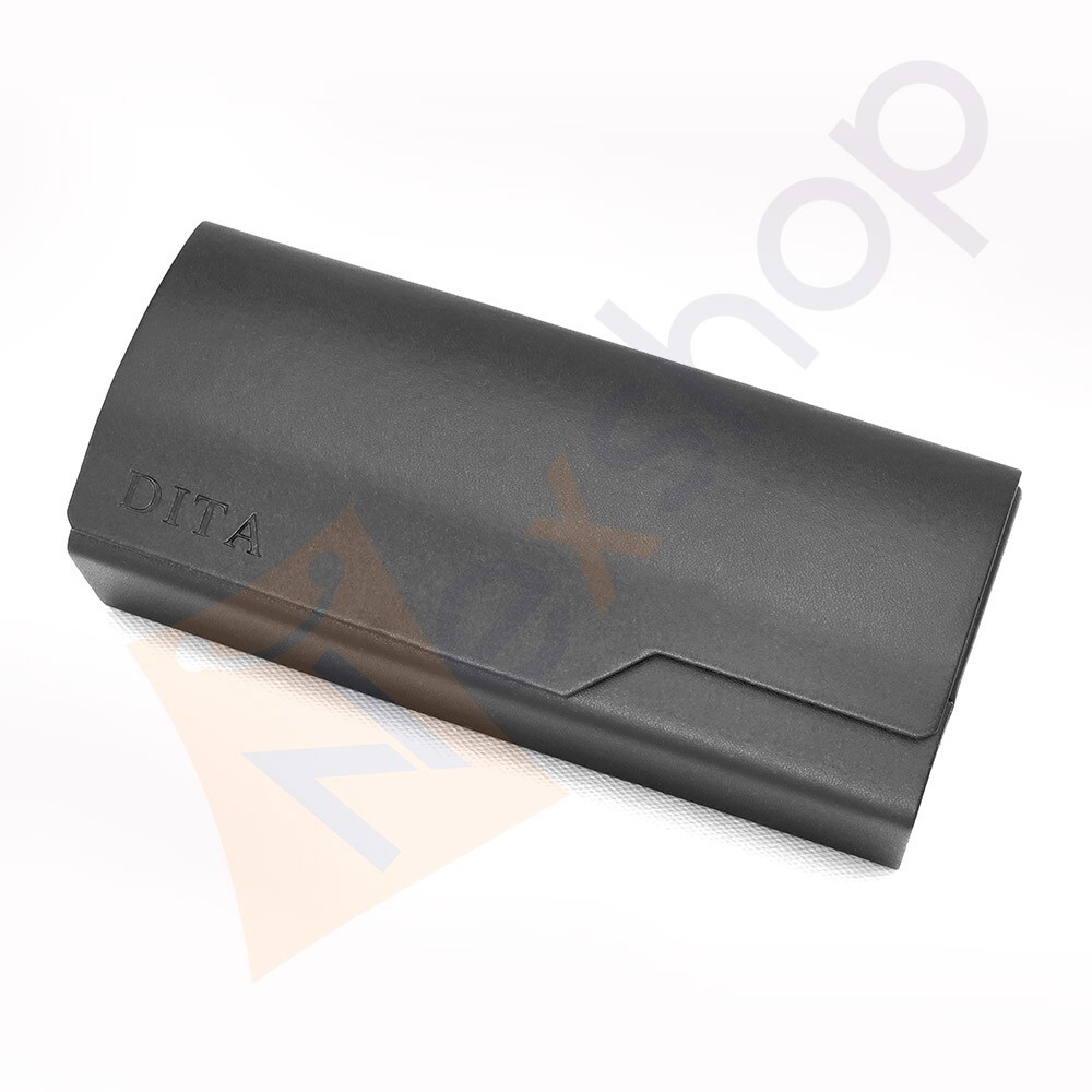 Dita Sunglasses Eyeglasses Large Leather Hard Case with Cleaning Cloth