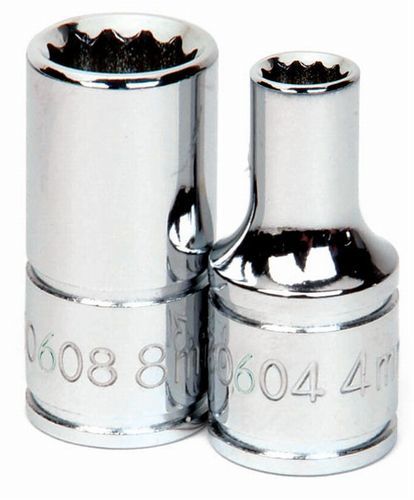 Williams 30608 1/4-Inch Drive Shallow 12-Point Socket, 8mm