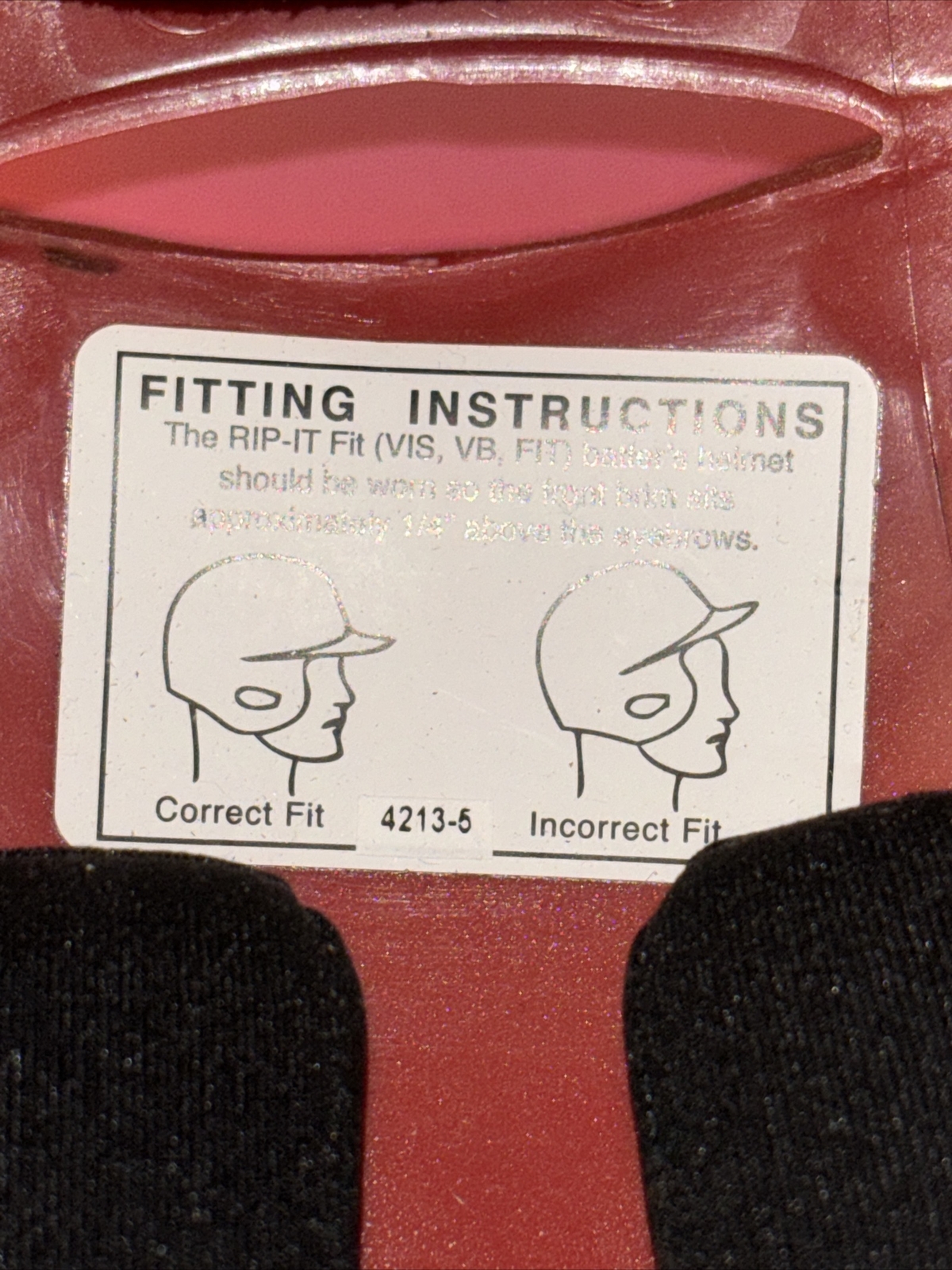 Rip-It Vision Pro Fastpitch Softball Helmet Small/medium Red And White