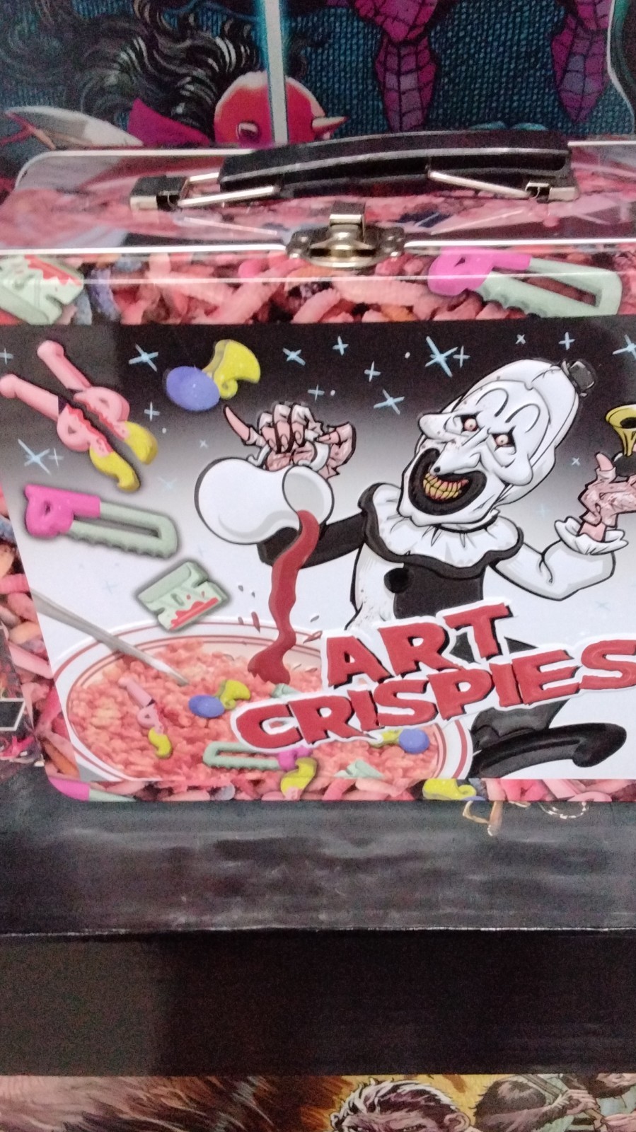 Art Crispies Clown Cafe Metal Lunchbox Contemporary Collectible