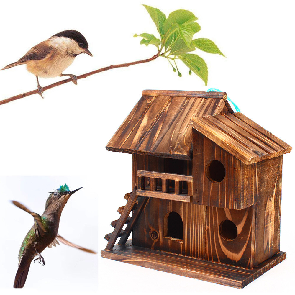 Squirrel House Nesting Box Bird Nature Animals Safety Wooden Nest Protector NEW
