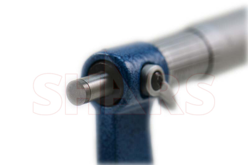 SHARS 1 - 2" PRECISION DEEP THROAT MICROMETER CARBIDE .0001" 6" DEEP NEW M}