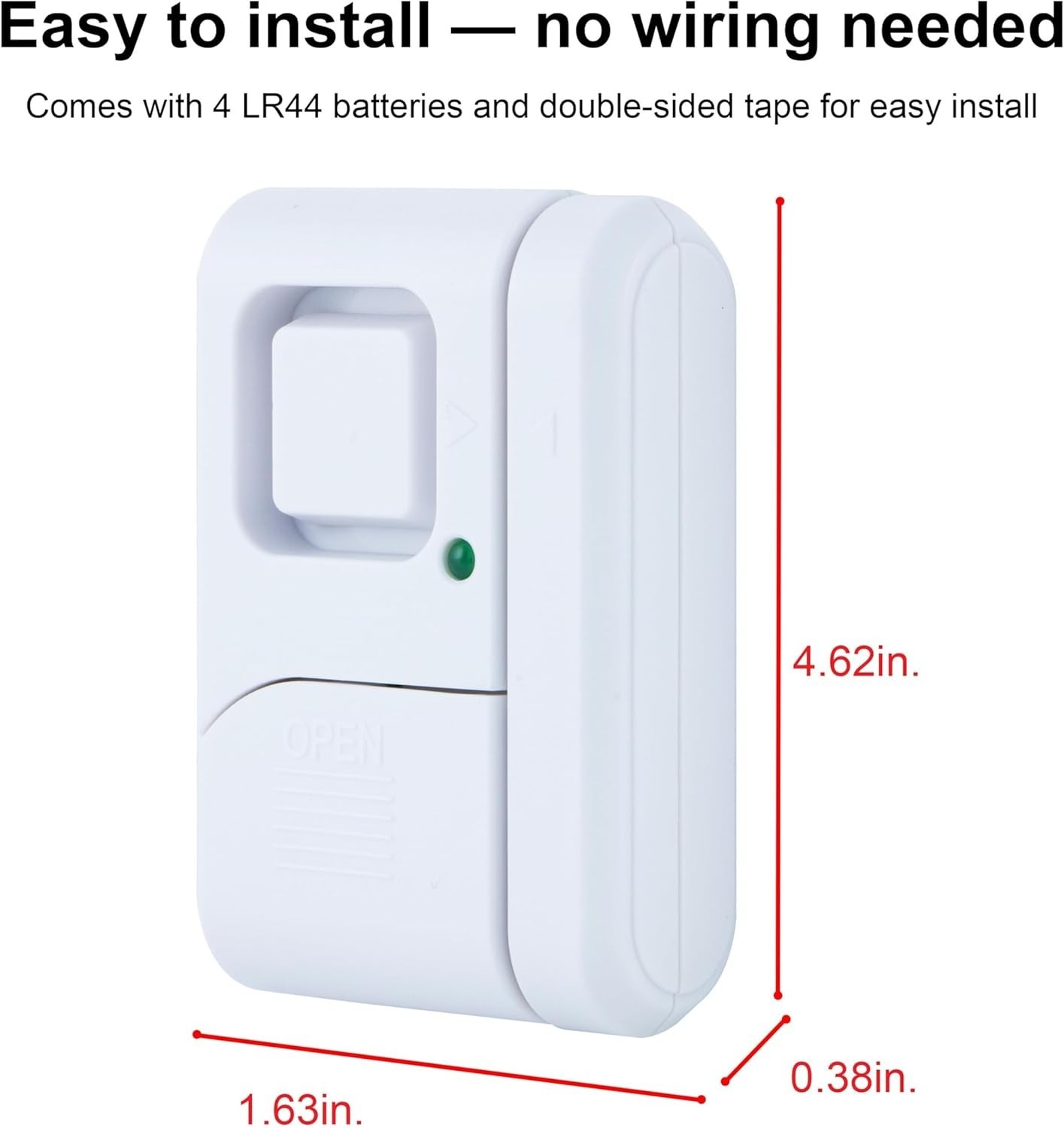 Wireless Burglar Alert System, 4 Alarms
