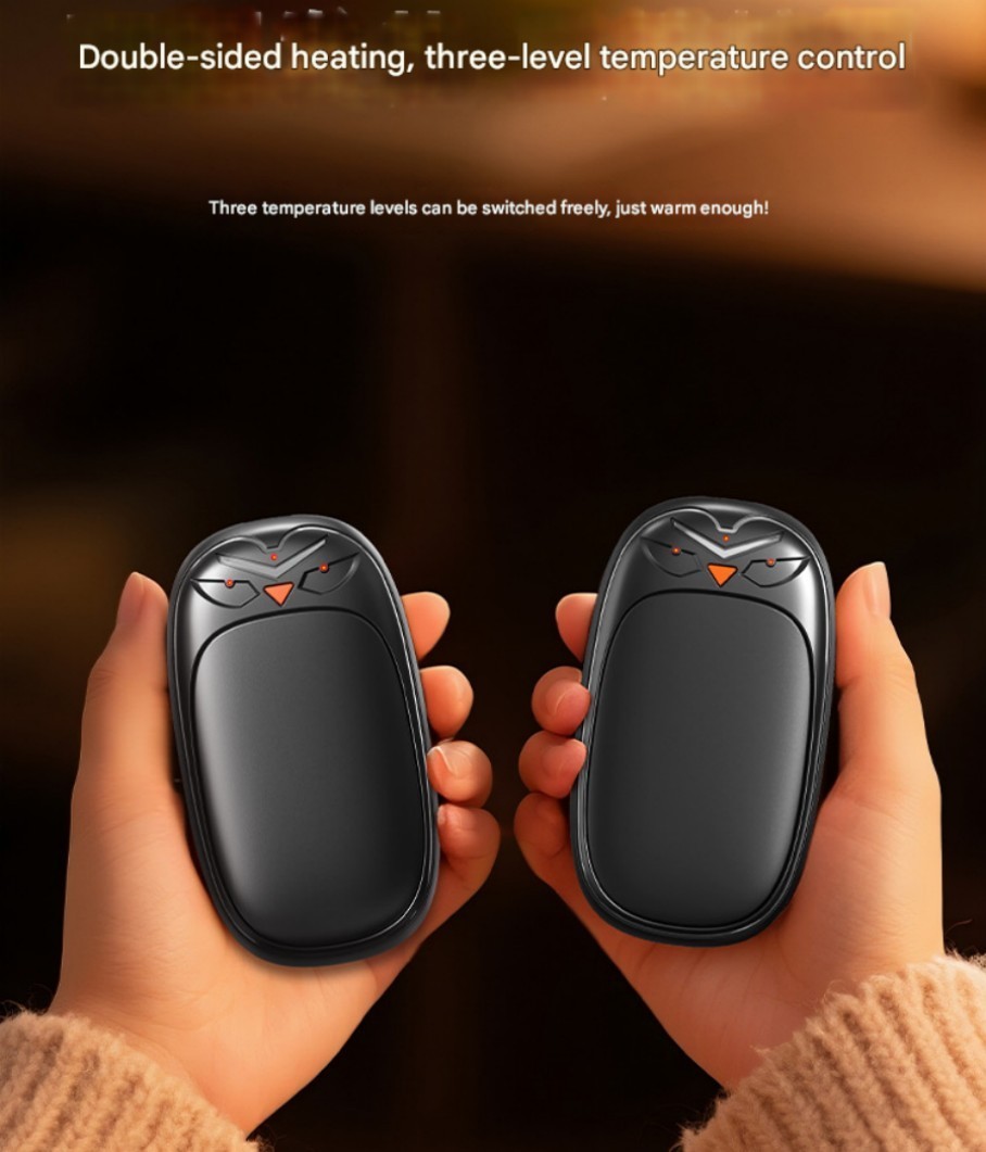 2-Pack Hand Warmers Rechargeable 6000mAh Portable Pocket Size 3 Heat Settings-%%
