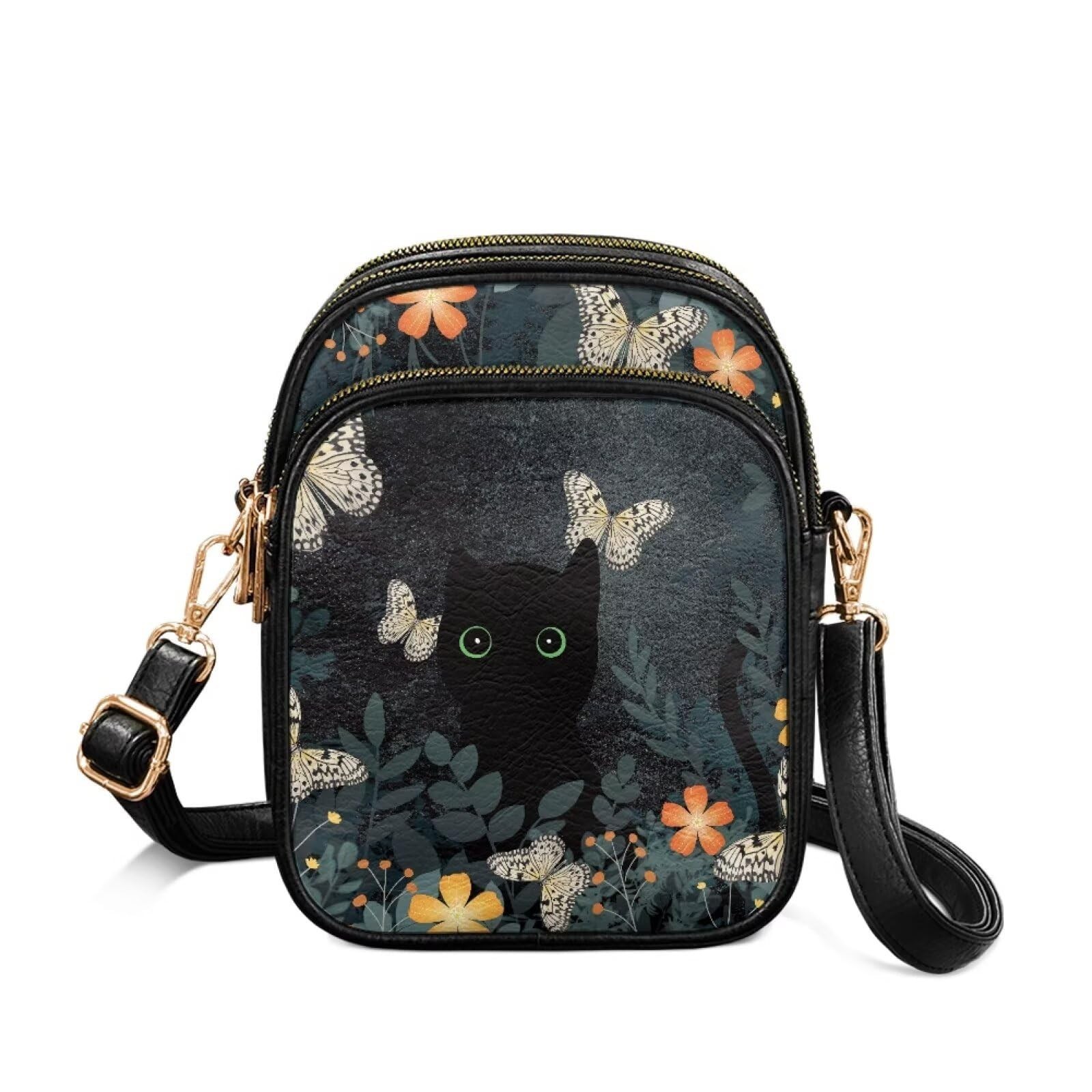 PU Leather Crossbody Bags for Women Ladies Lightweight Cross Body Shoulder Pu...