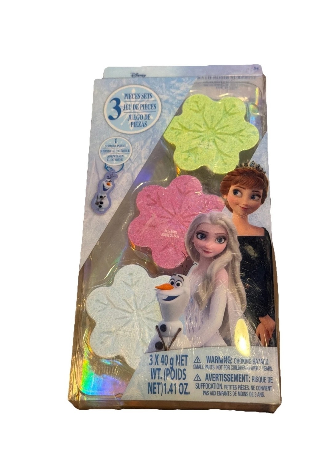 Frozen 3 pack Bath Bomb Surprise, 1 Surprise inside! - NEW