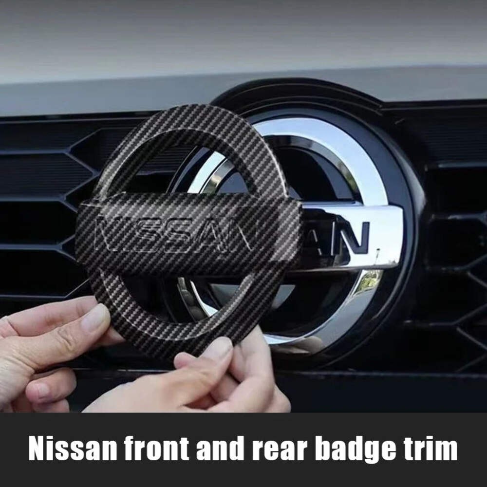 8.7/10/10.5/11.7/12.7cm Car Front Rear Trunk Emblem Cover Sticker For Nissan Qas