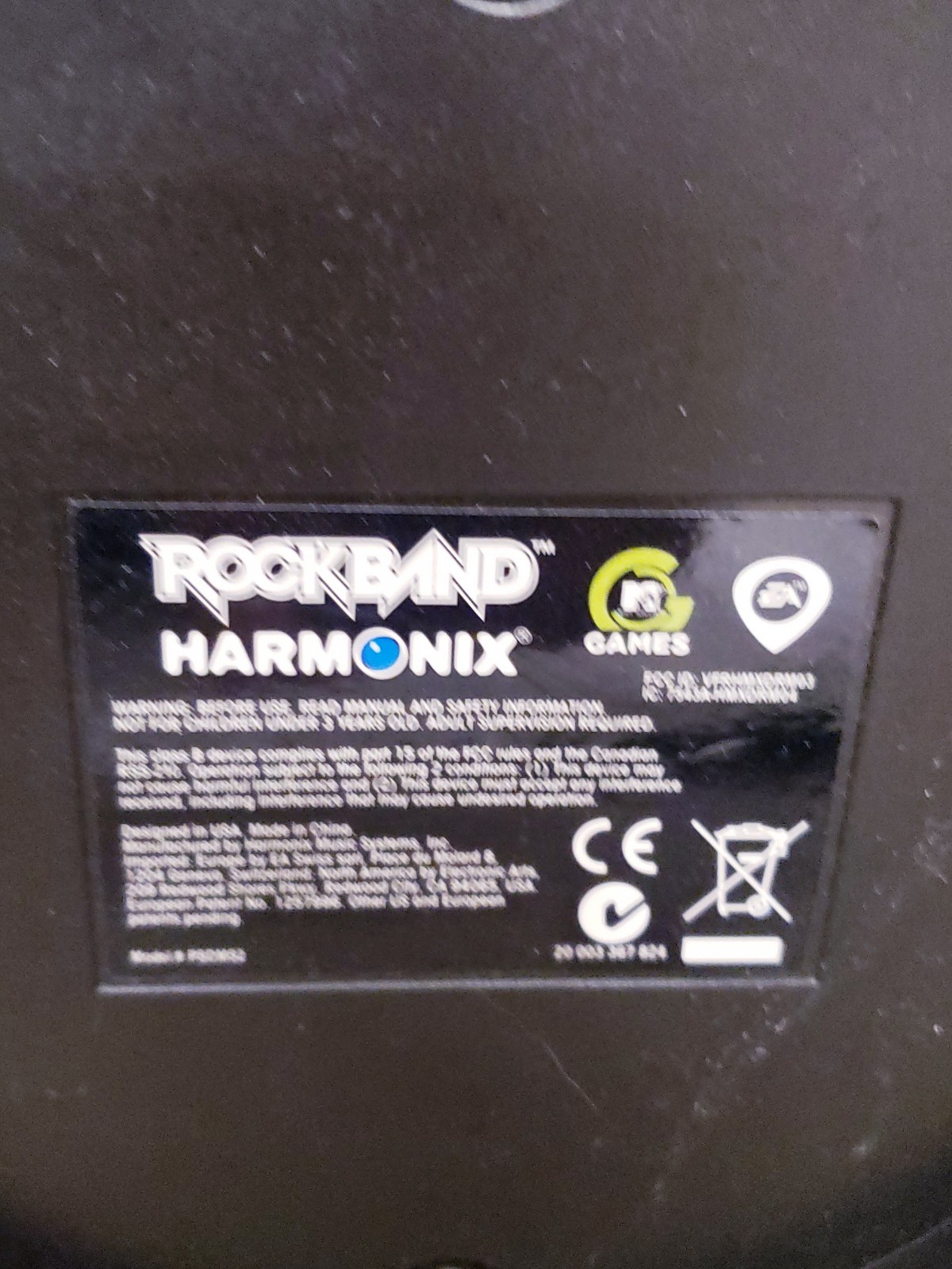 Rock Band Harmonix Wireless Drum Controller Model PSDMS2 Drums No Dongle/Stand