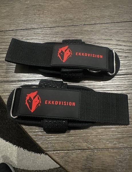 Ekkovision Weight Lifting Straps With Cuffed D Ring, Wrist Supports