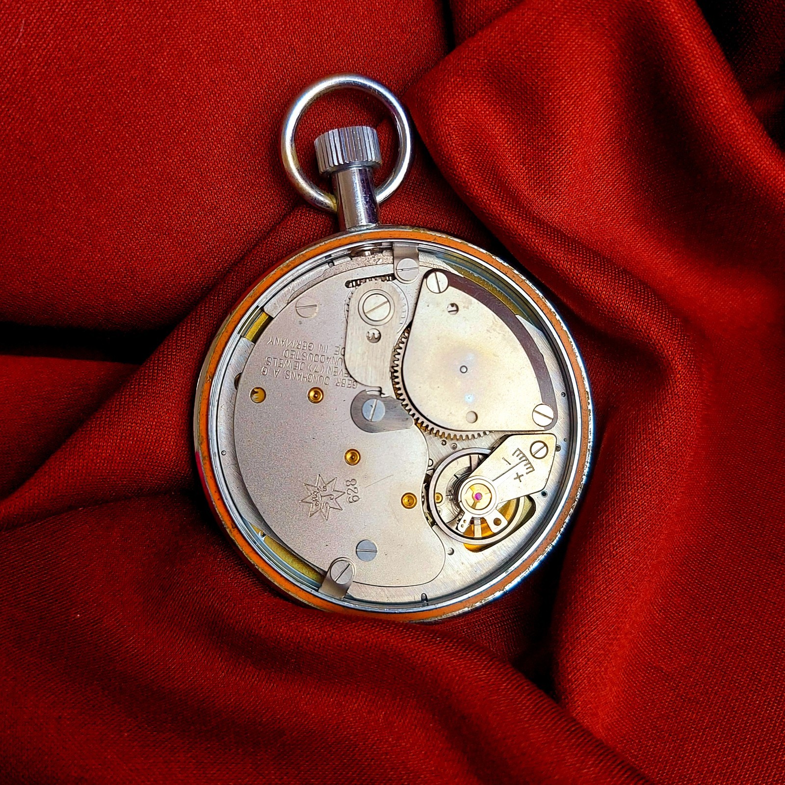 Vintage Stopwatch JUNHGANS One Button Old German Mechanical Stopwatch