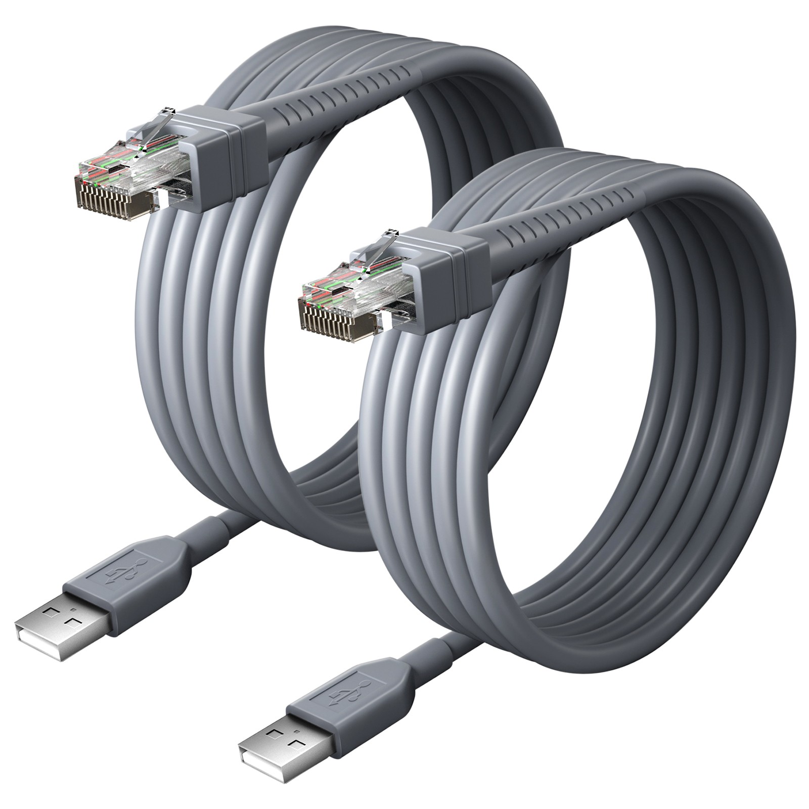 2* Barcode Scanner 7ft USB Cable for Symbol LS2208 LS4208 DS9208 CBA-U01-S07ZAR