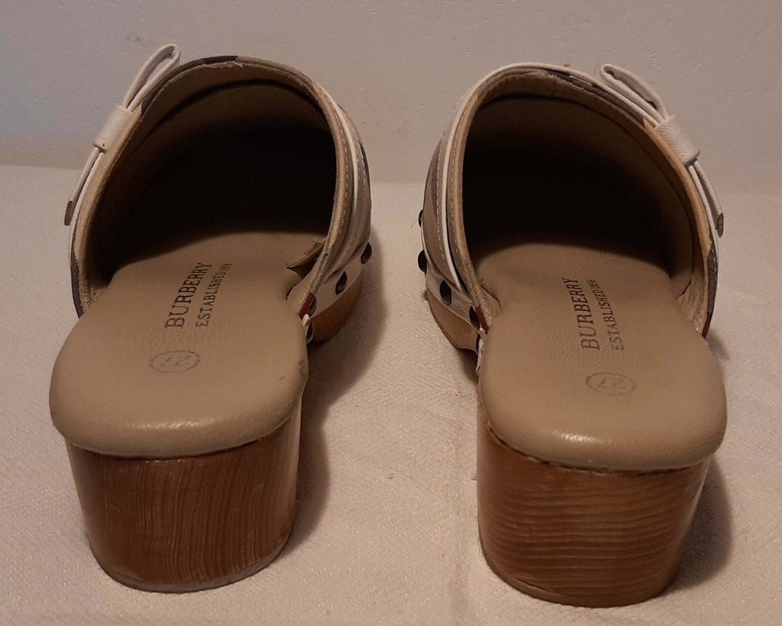 BURBERRY Children's Clogs No. 27 Signed Original Clogs
