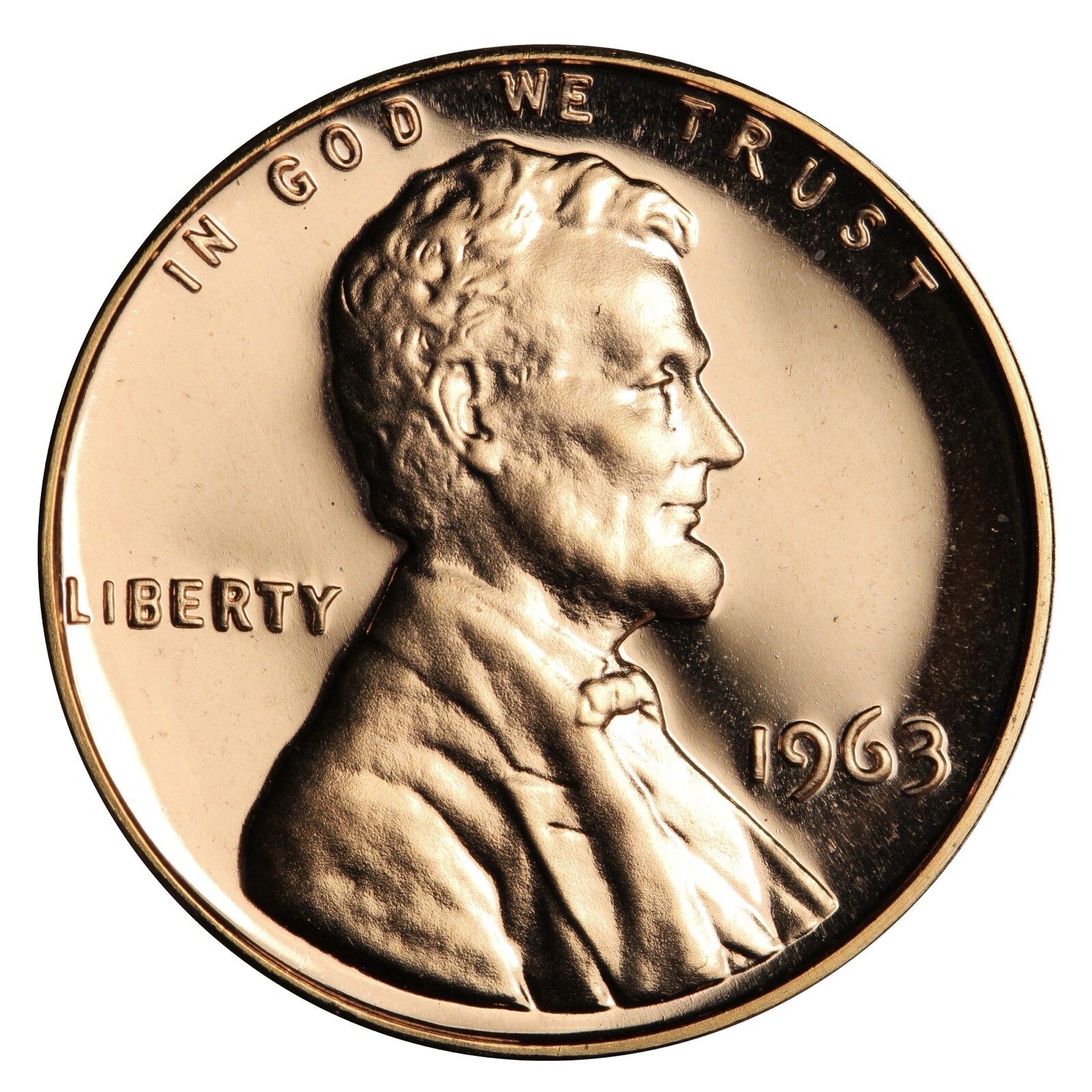 GEM PROOF ULTRA RED 1963 Lincoln Memorial Cent Penny ULTRA NICE COIN!