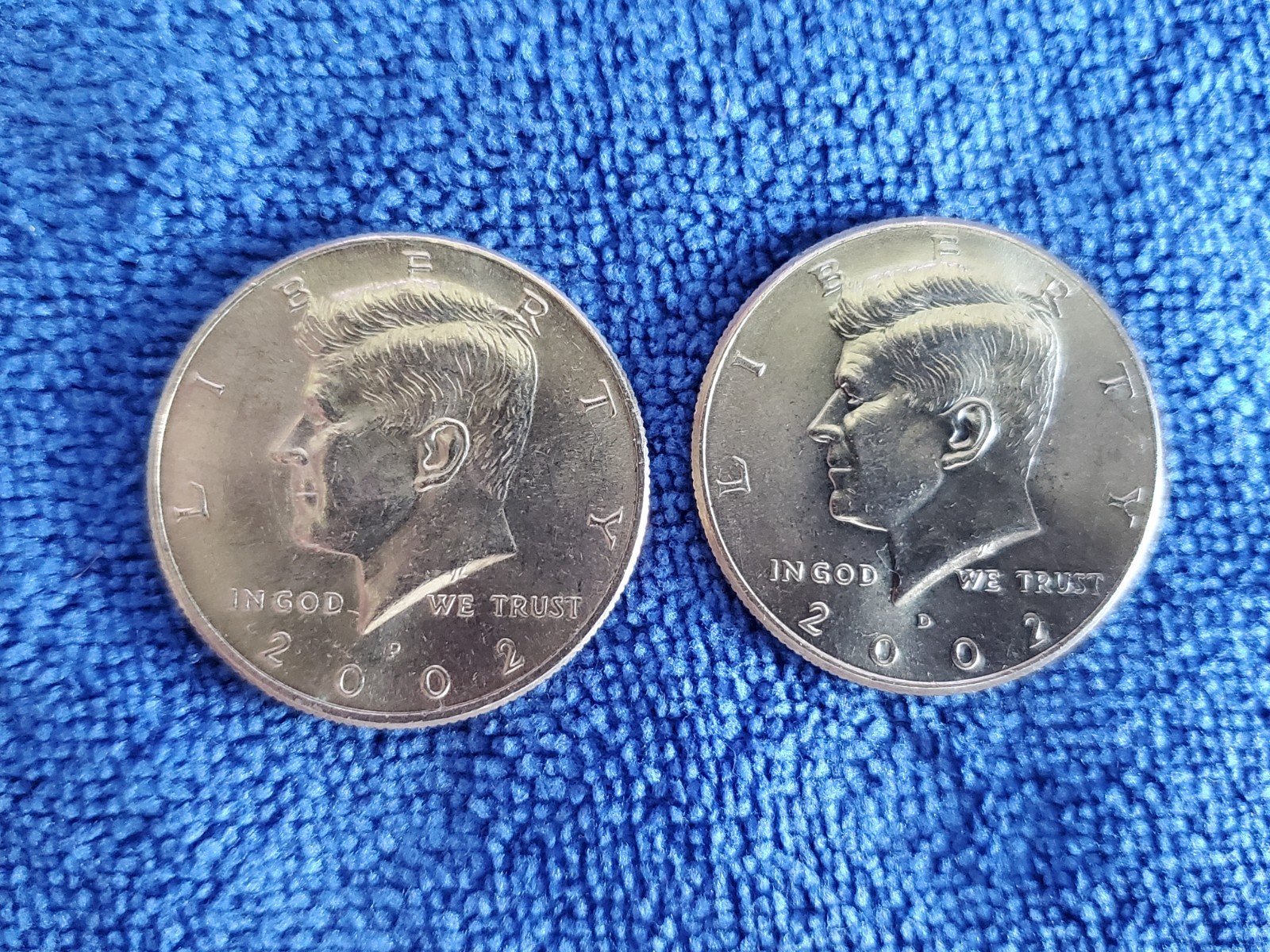 2002 P&D Kennedy Half Dollar (NIFC) Two Coin Set - Free Shipping
