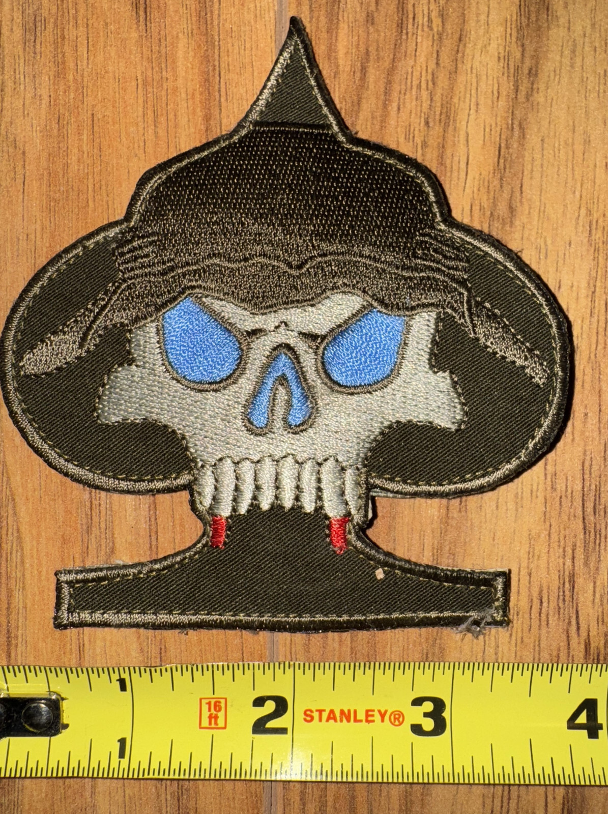 Zombie Hunter Large Morale Patch (4” x 4-1/2”) with Hooks and Sticker