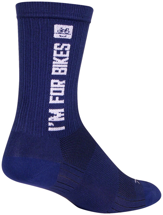 SockGuy SGX Socks Unisex Crew Socks Small/Medium Blue