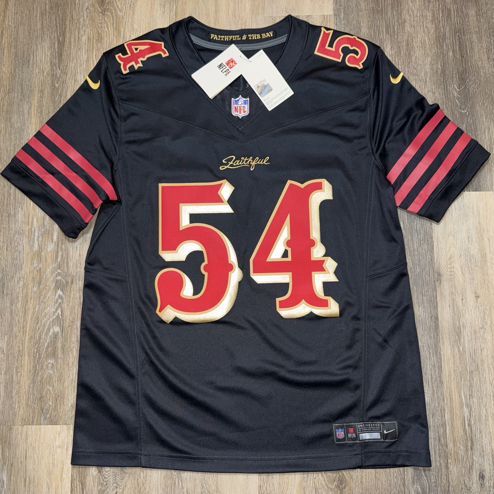 Nike Authentic Fred Warner Rivalries Jersey 49ers to Bay Faithful Limited FUSE