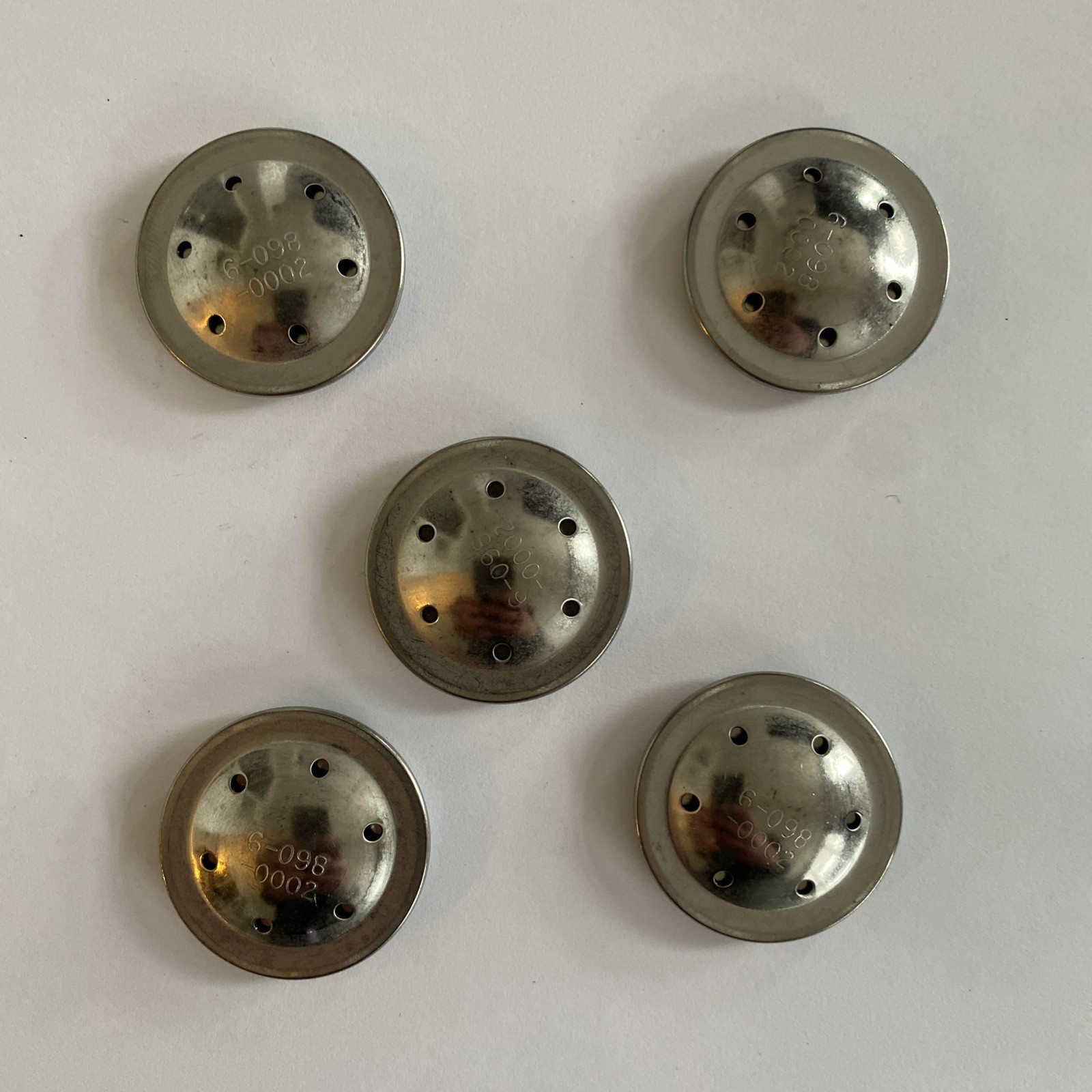 Bag of 5 OEM Bunn 6 Hole SST (S-098) Coffee Maker Spray-Head 01082.0002 Diffuser