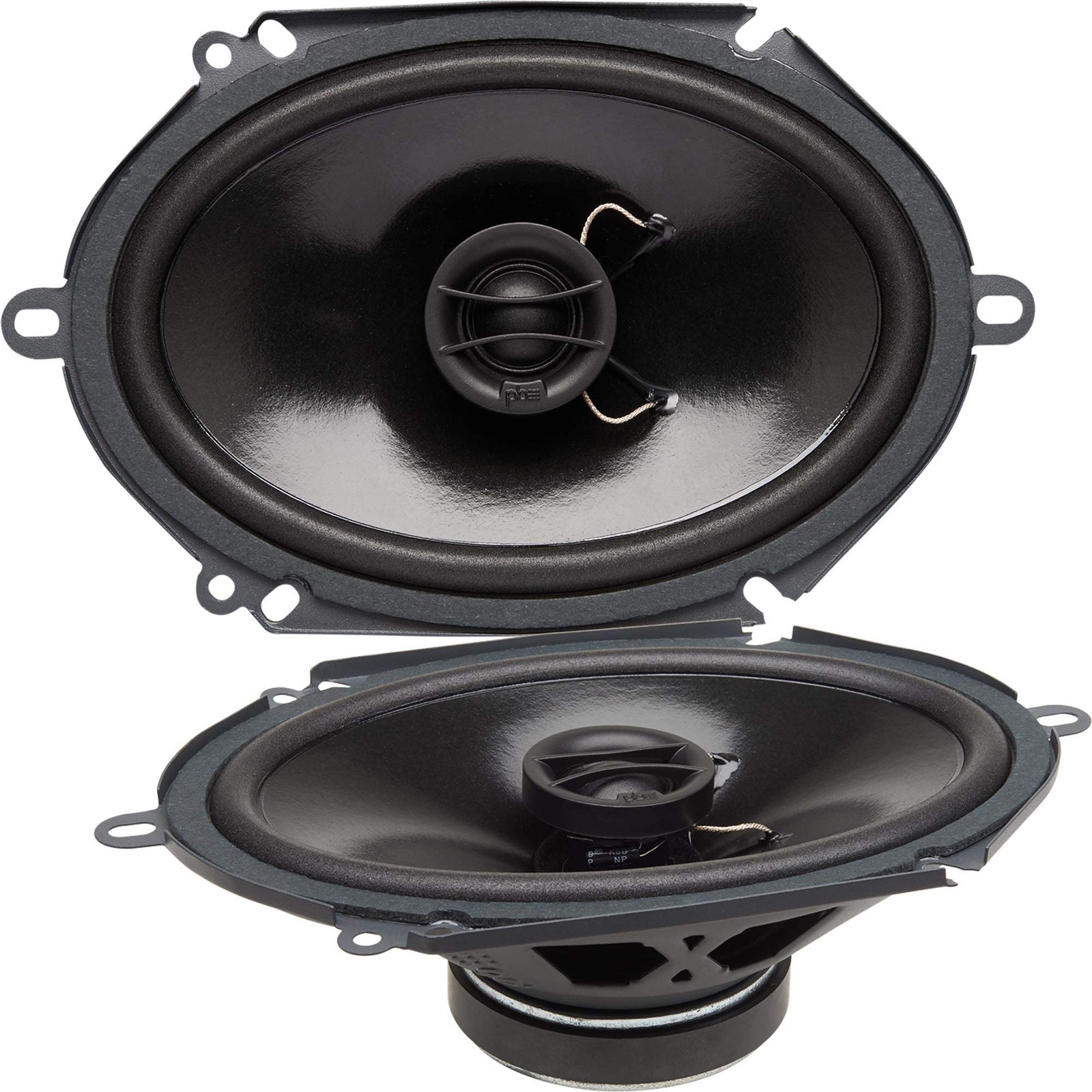 Powerbass S-6802 6 X 8 Coaxial OEM Speakers, Set of 2 (S6802) black