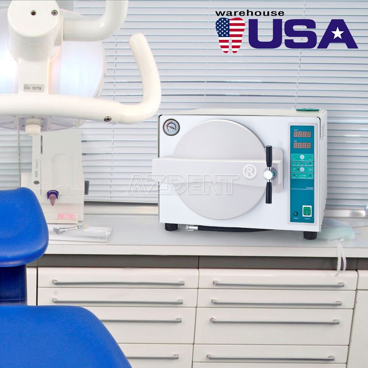 18L Autoclave Steam Sterilizer Medical Sterilizition Drying Function 1000W