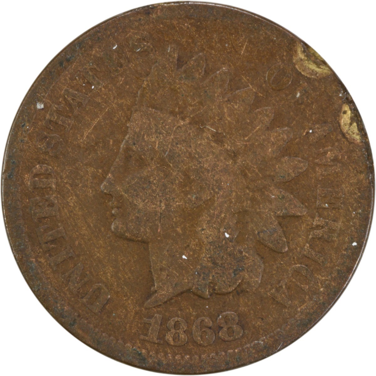 1868 Indian Cent G Uncertified #920