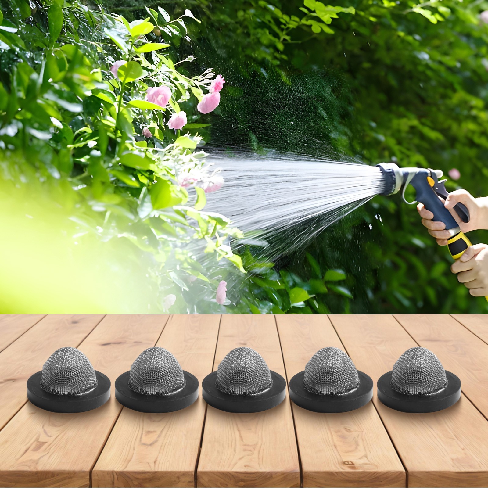 Efficient Mesh Filtration for Pressure Washer Inlet 5PCS Filter Screen Set