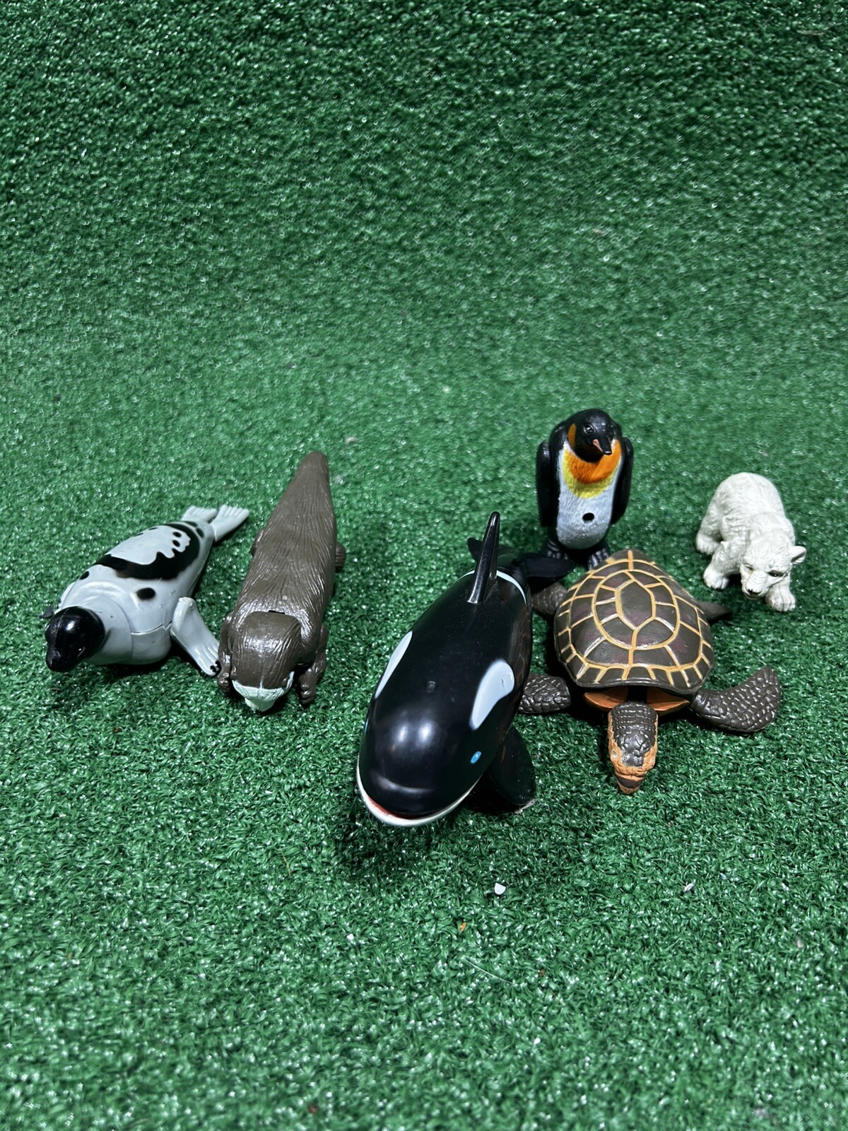 Lot Of K&M 2001 Sea Life Toys/Figures 4-6 Inch Total Of 6 Vintage