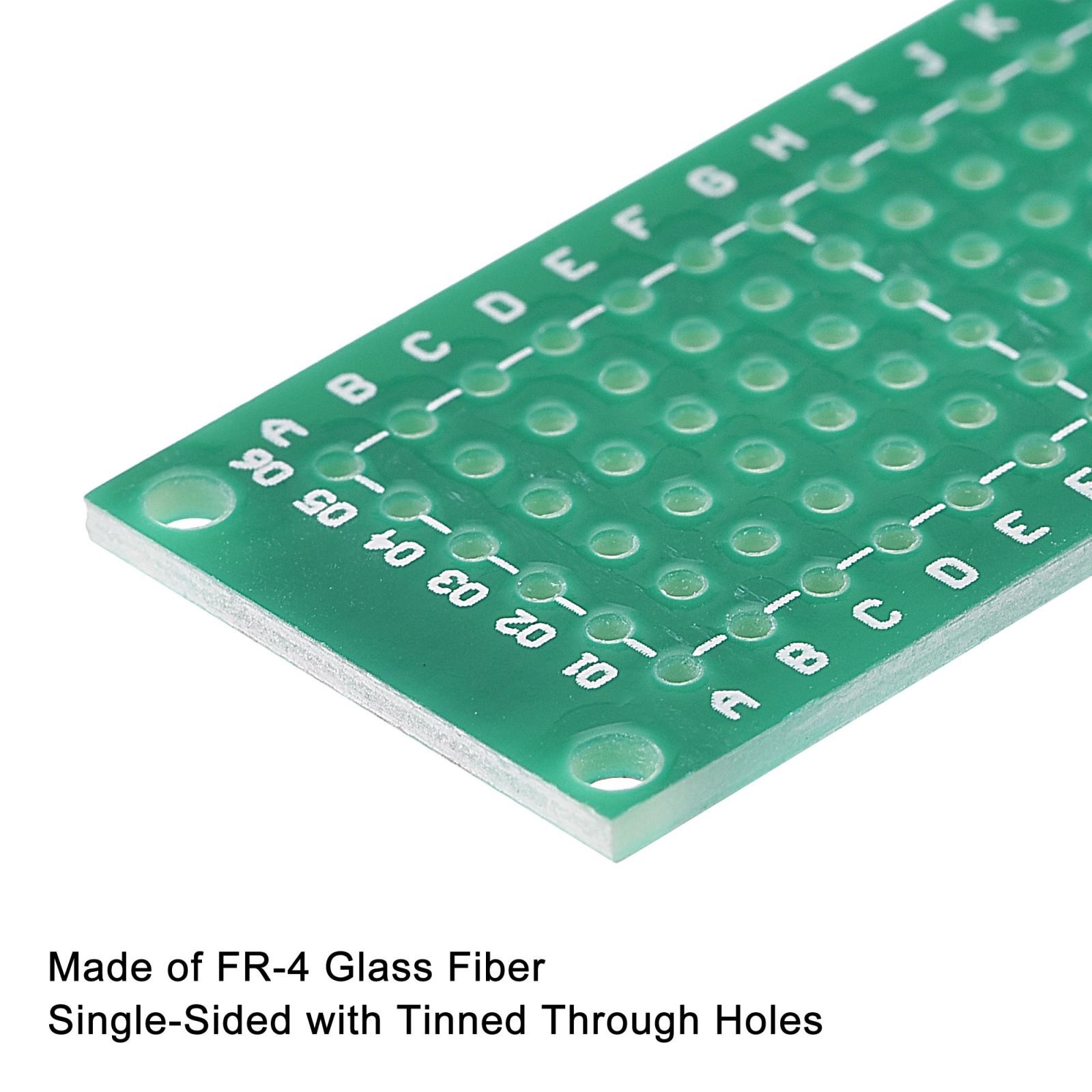10Pcs PCB Board Single Sided Printed Circuit Prototyping Boards 20mmx80mm