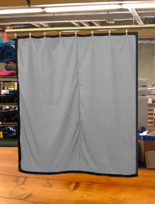 Silver Curtain/Stage Backdrop/Partition, Non-FR, 12 H x 11 W