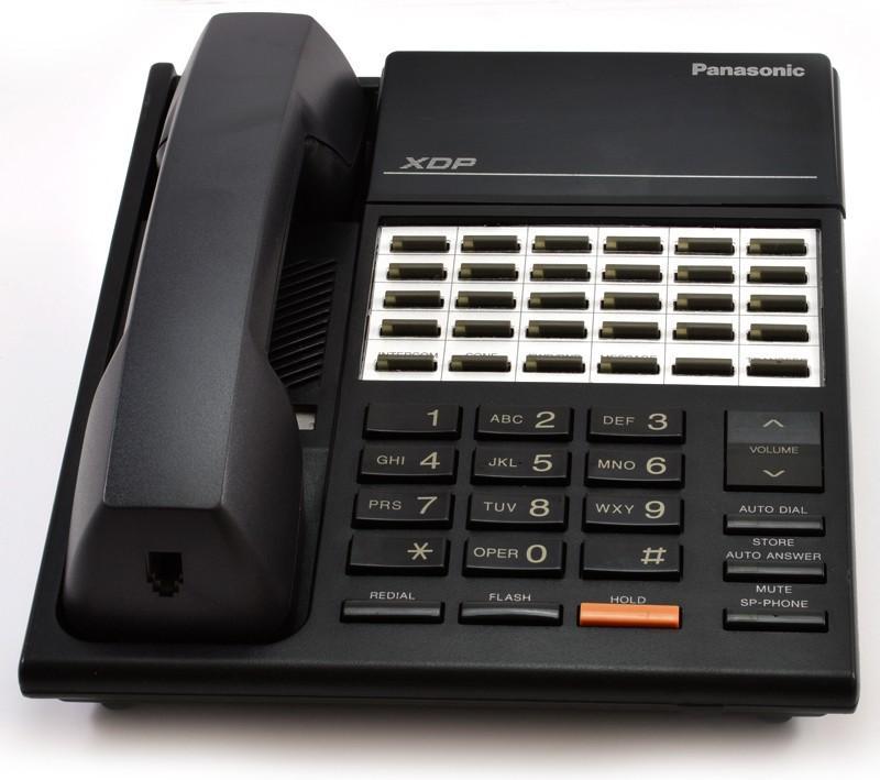 Lot of (5) Refurbished Panasonic KX-T7220 Speaker Phone (Black)