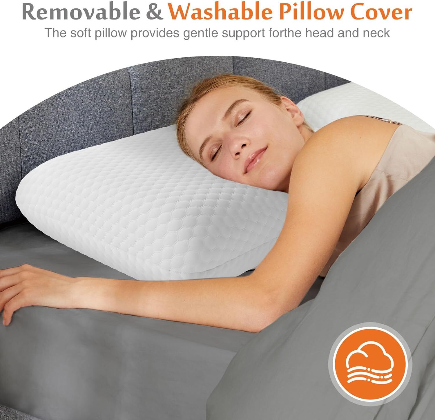 Bed Memory Foam Pillow Soft and Comfortable Standard Size Pillows for Sleeping