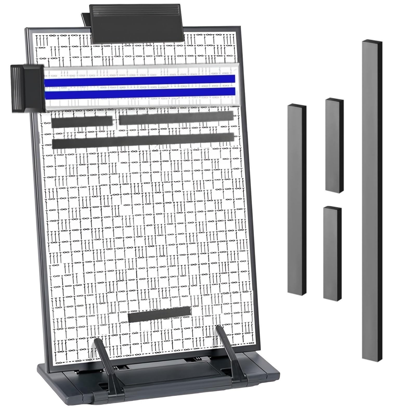 Knitting Pattern Holder with 4 Replacement Black Magnets, Knitting Chart Keep...