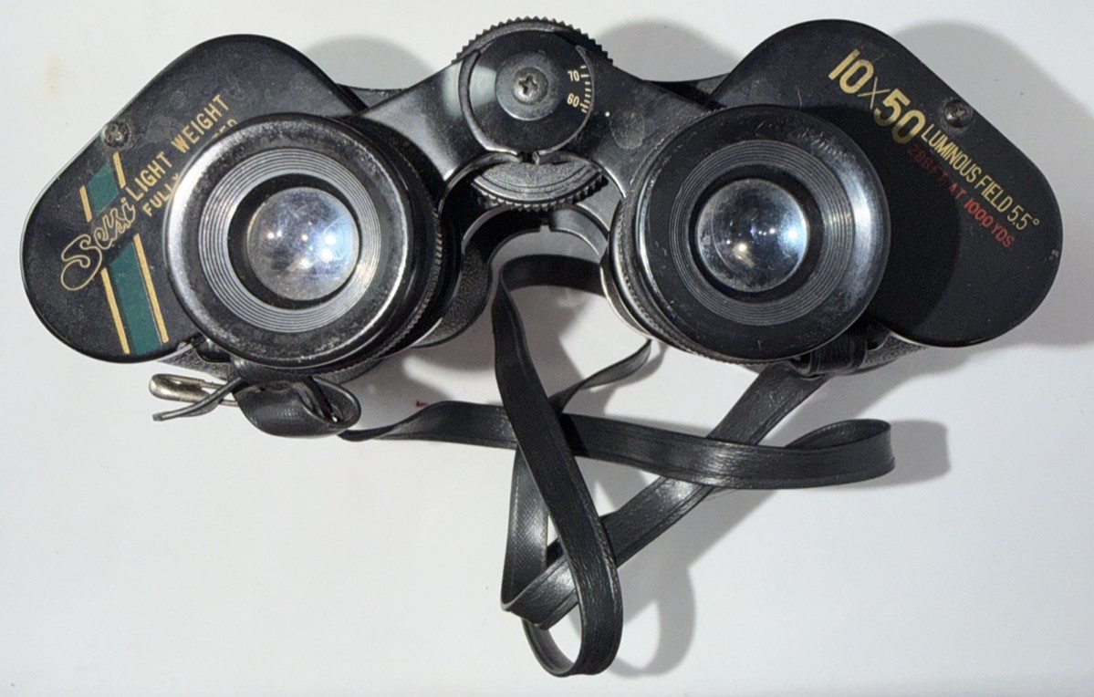 Binoculars Selsi Lightweight 43-6328 Luminous Vari Power 10 X 50 Field 5.5 VTG
