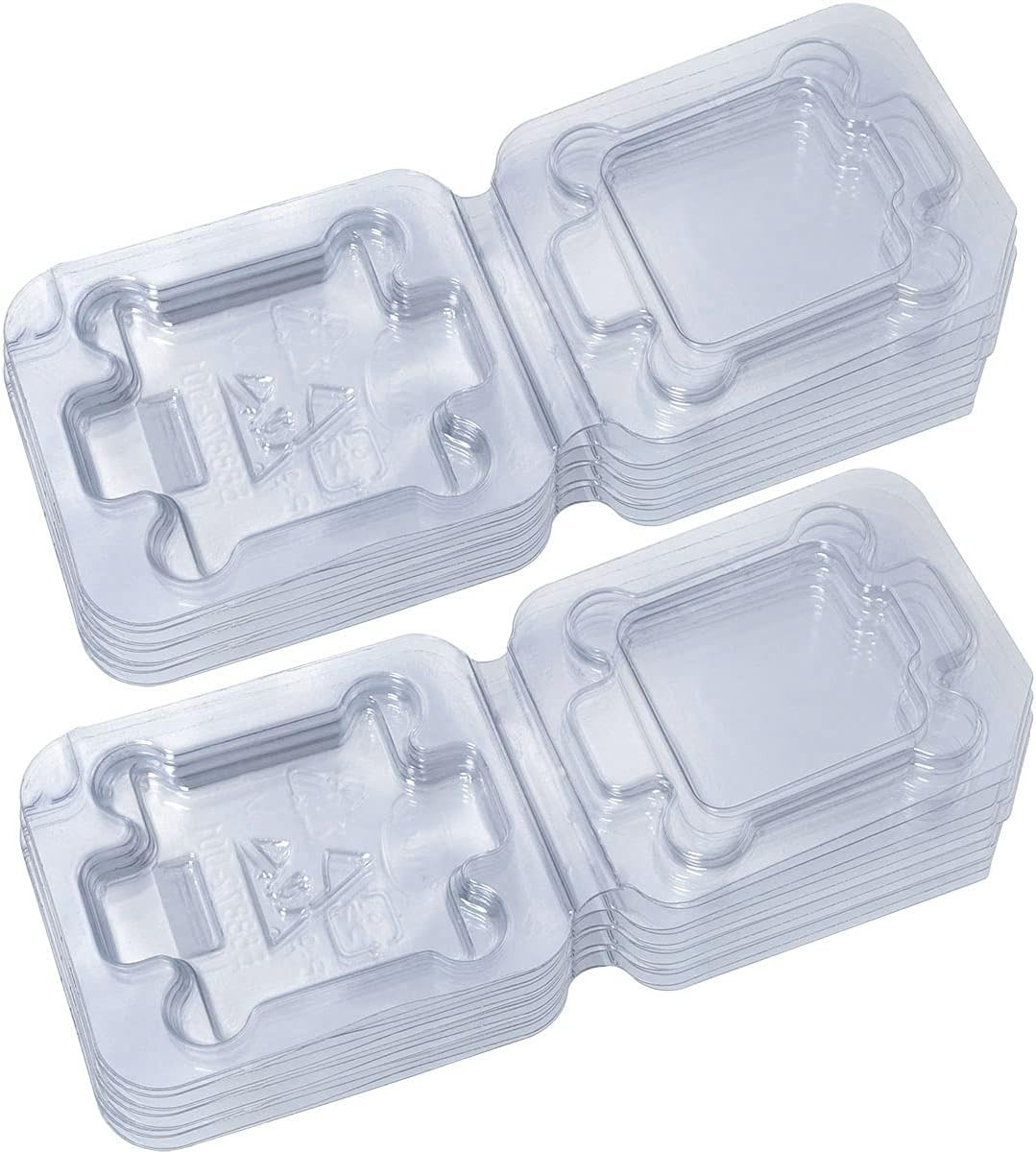 Totot 14Pcs Universal CPU Protection Box 5.5X6.5Cm Computer CPU Case Tray Flip T