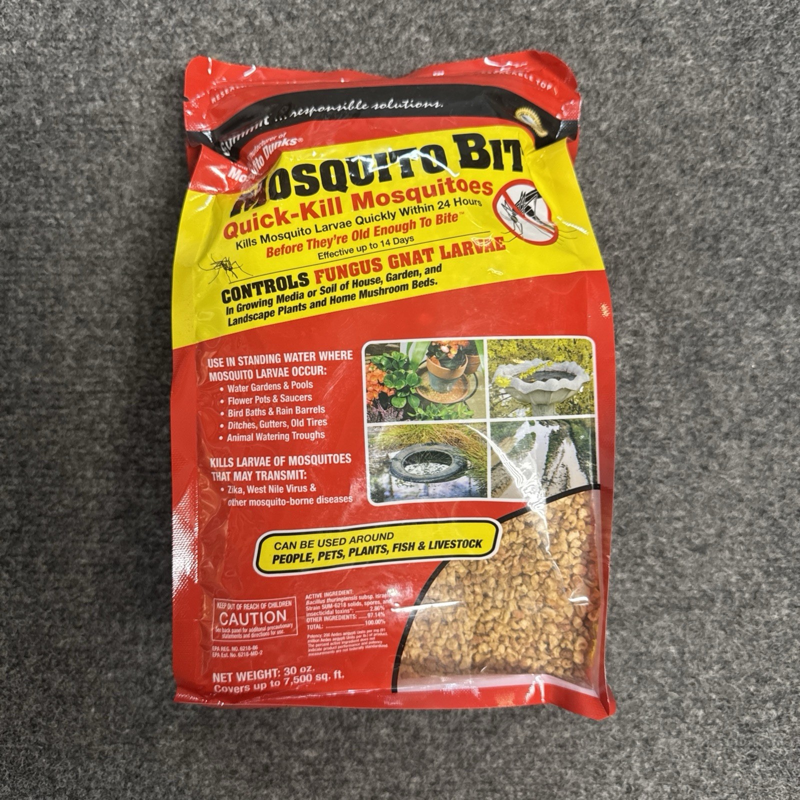 Summit 117-6 Mosquito Bits, Granular, 30 oz Package