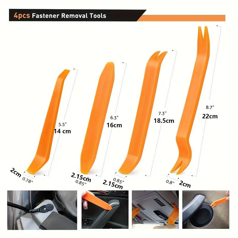 Car Bumper Retainer Clips Plastic Rivets Fasteners Home Kitchen Durable